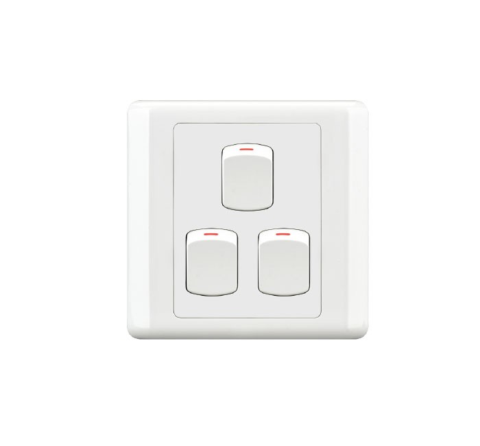 HEE New Classic 3 Gang 1 Way Switch
